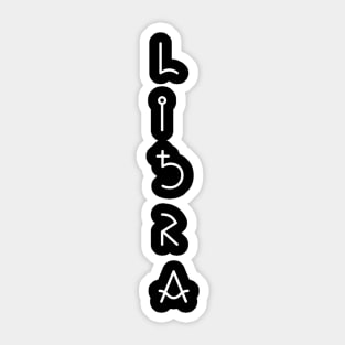 Libra Vertical Sticker